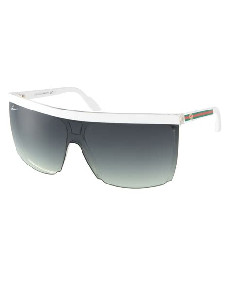 white gucci visor|Gucci visor sunglasses.